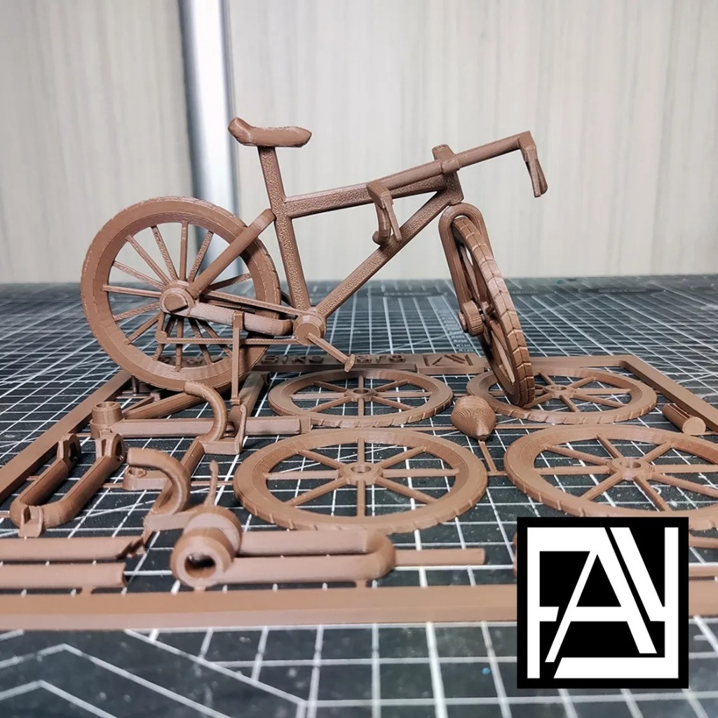 Mainan Rakit Kit Card Miniatur Sepeda Gunung 3D Puzzle Anak | Mini Bike Kit Card 3D DIY