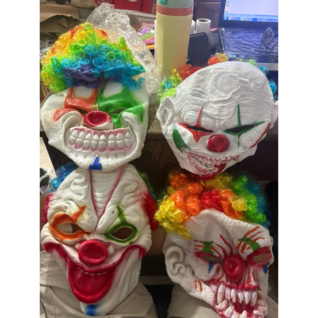 topeng badut joker dewasa bahan karet
