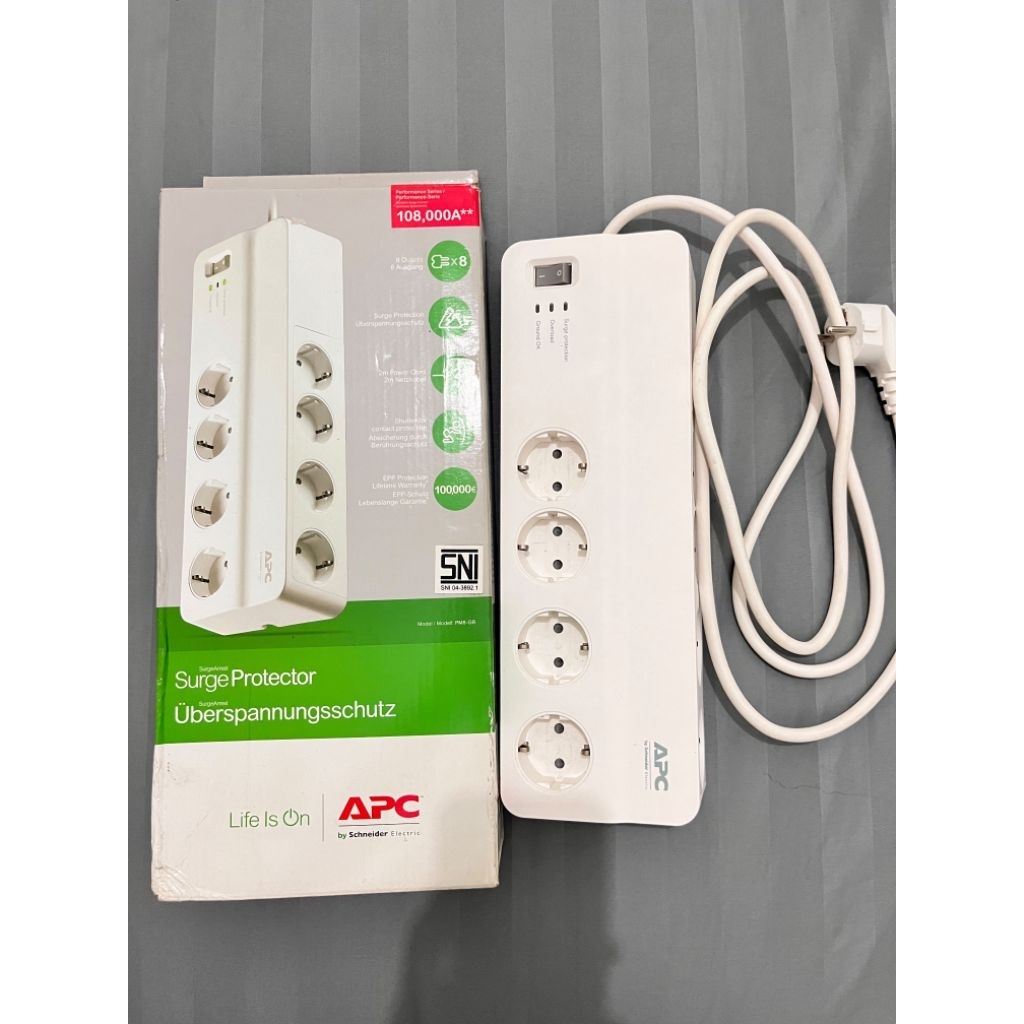 APC Surge Protector PM8GR / PM8-GR Colokan Anti Petir