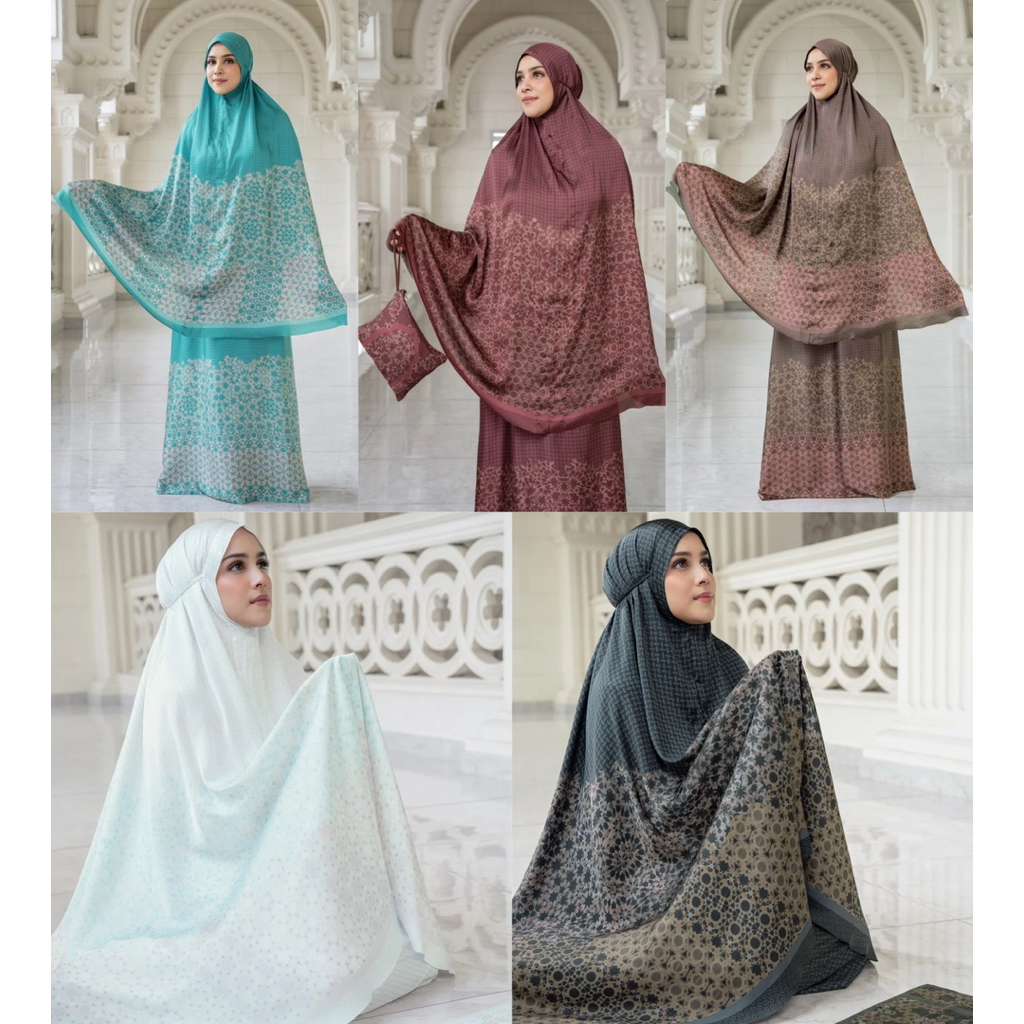 [baca deskripsi‼️] BUTTONSCARVES HARAMAIN 2 PRAYER ROBE MUKENA PRINT