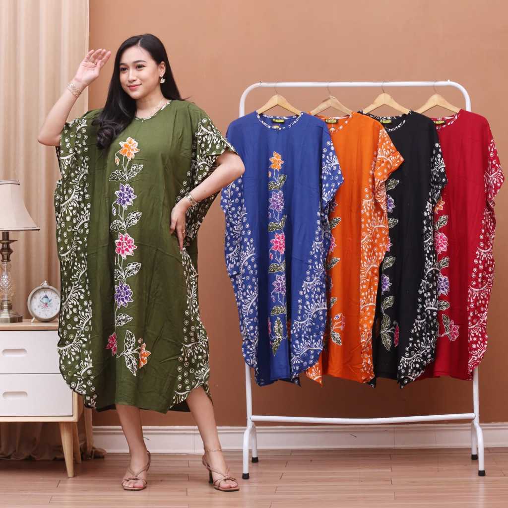 daster lowo encim motif bunga batik cap malaman 2026
