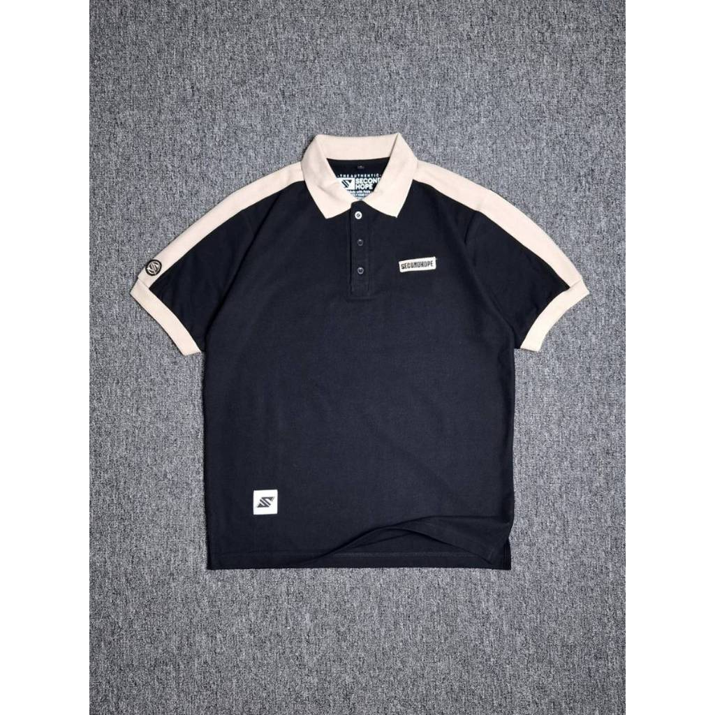 Polo Shirt Pria Original Kaos Polo Lengan Pendek Original Local Brand SecondHope Size M,L,XL Casual 