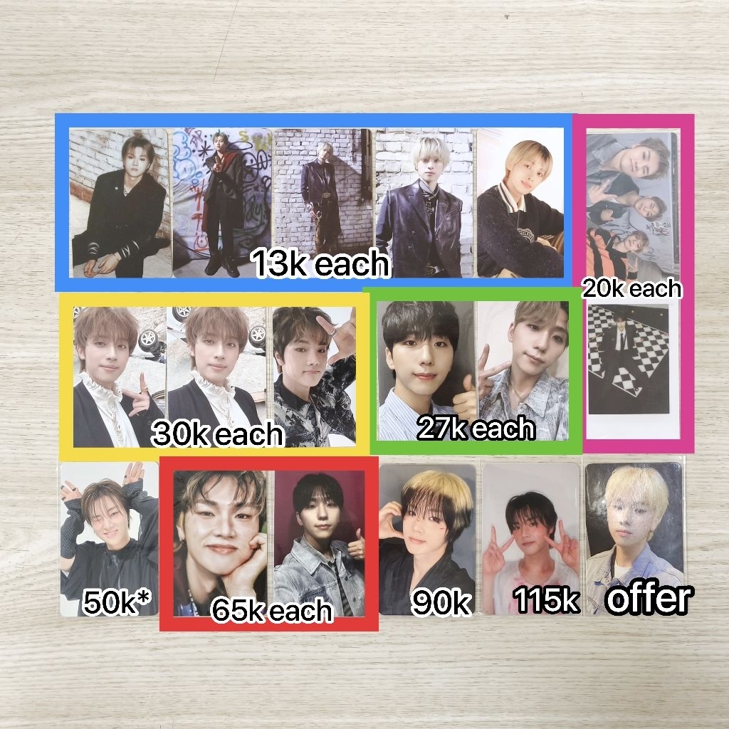 [BACA DESC] Xdinary Heroes Original photocard gunil jungsu green project RARE gaon unit live and fal