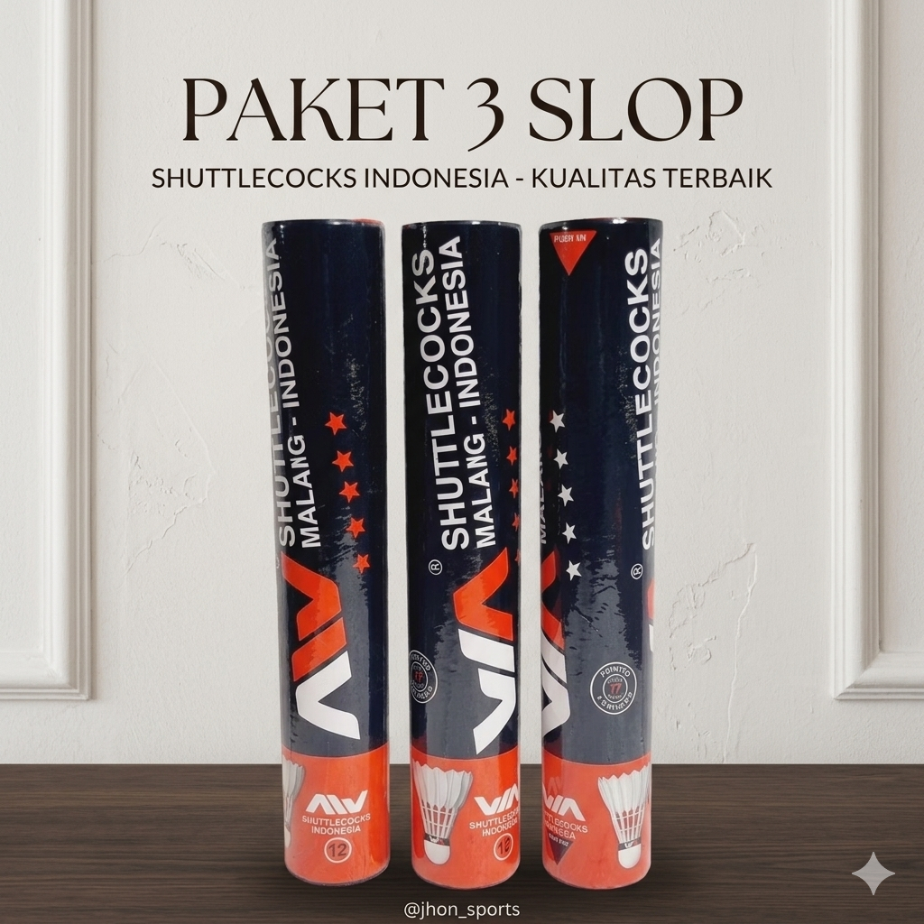 SHUTTLECOCK BADMINTON AW PAKET 3 SLOP SPEED 77