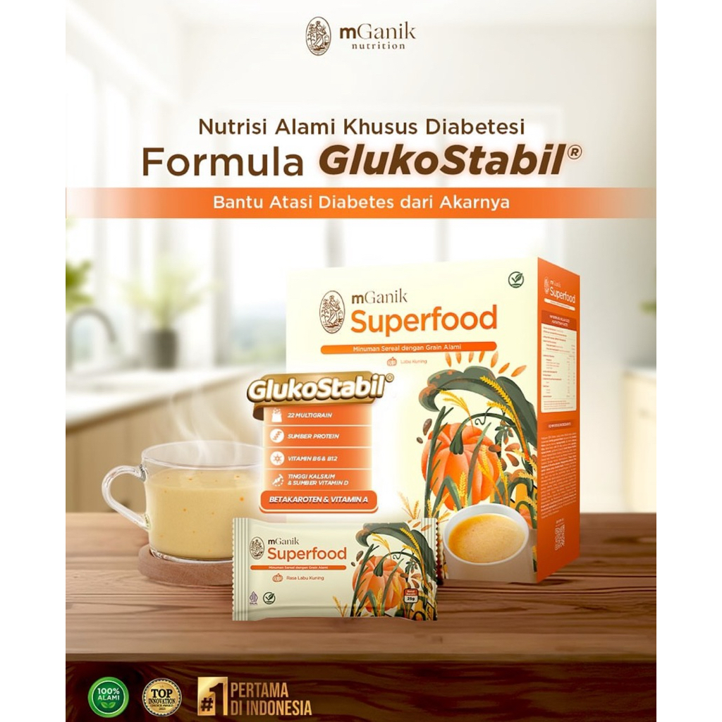 (BISA COD) MGANIK SUPERFOOD SEREAL MULTIGRAIN CEGAH LONJAKAN GULA DARAH DAN ATASI DIABETES