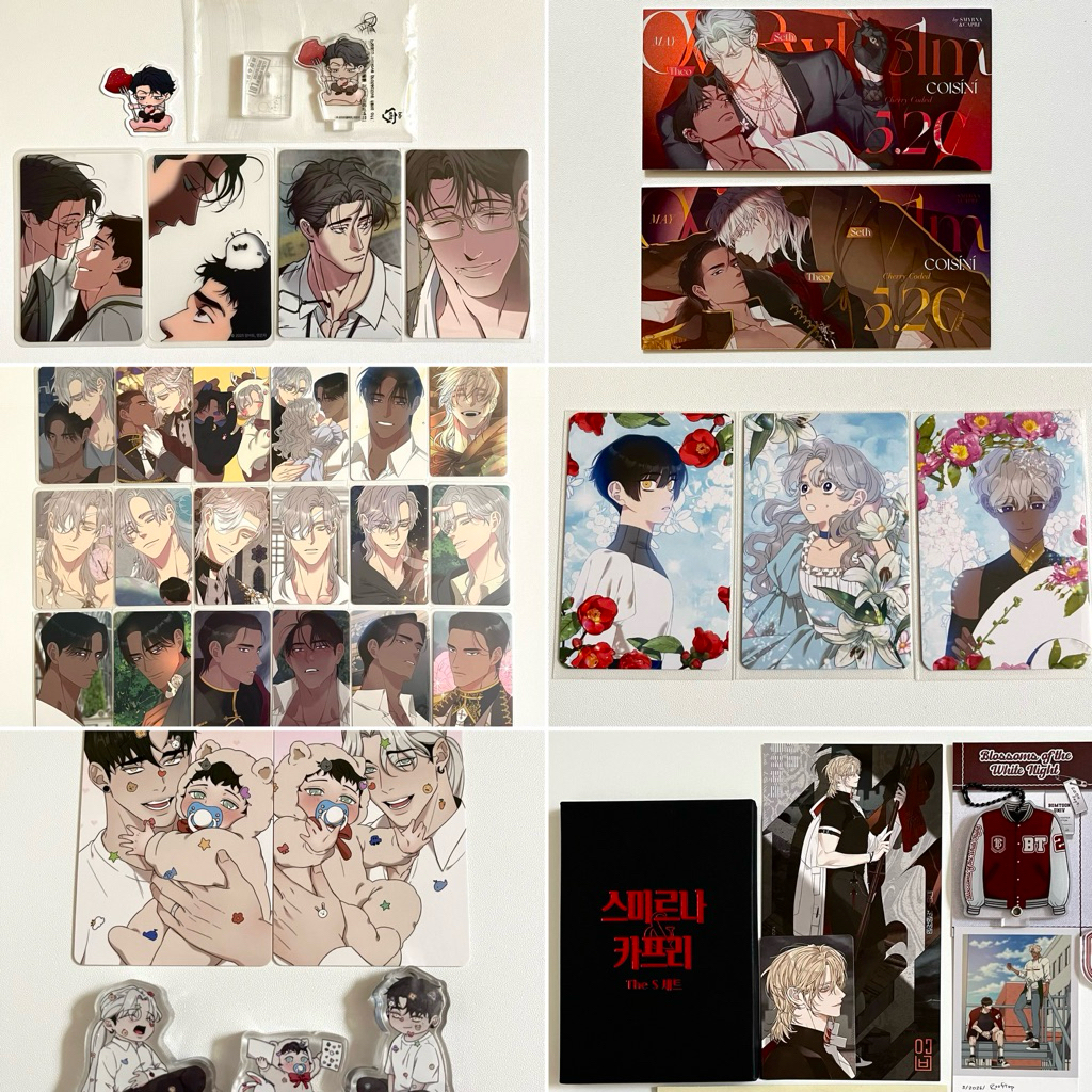 Official Merch Manhwa Smyrna and Capri Blossoms of the white night botwn m Swallow you whole Dear Ze