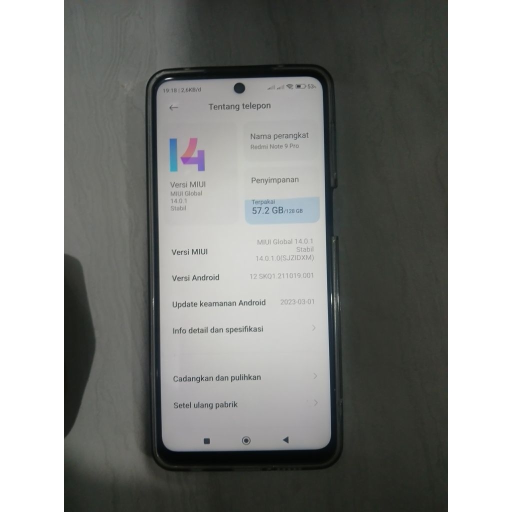 Redmi note 9 Pro 8Gb/128Gb Second/Bekas