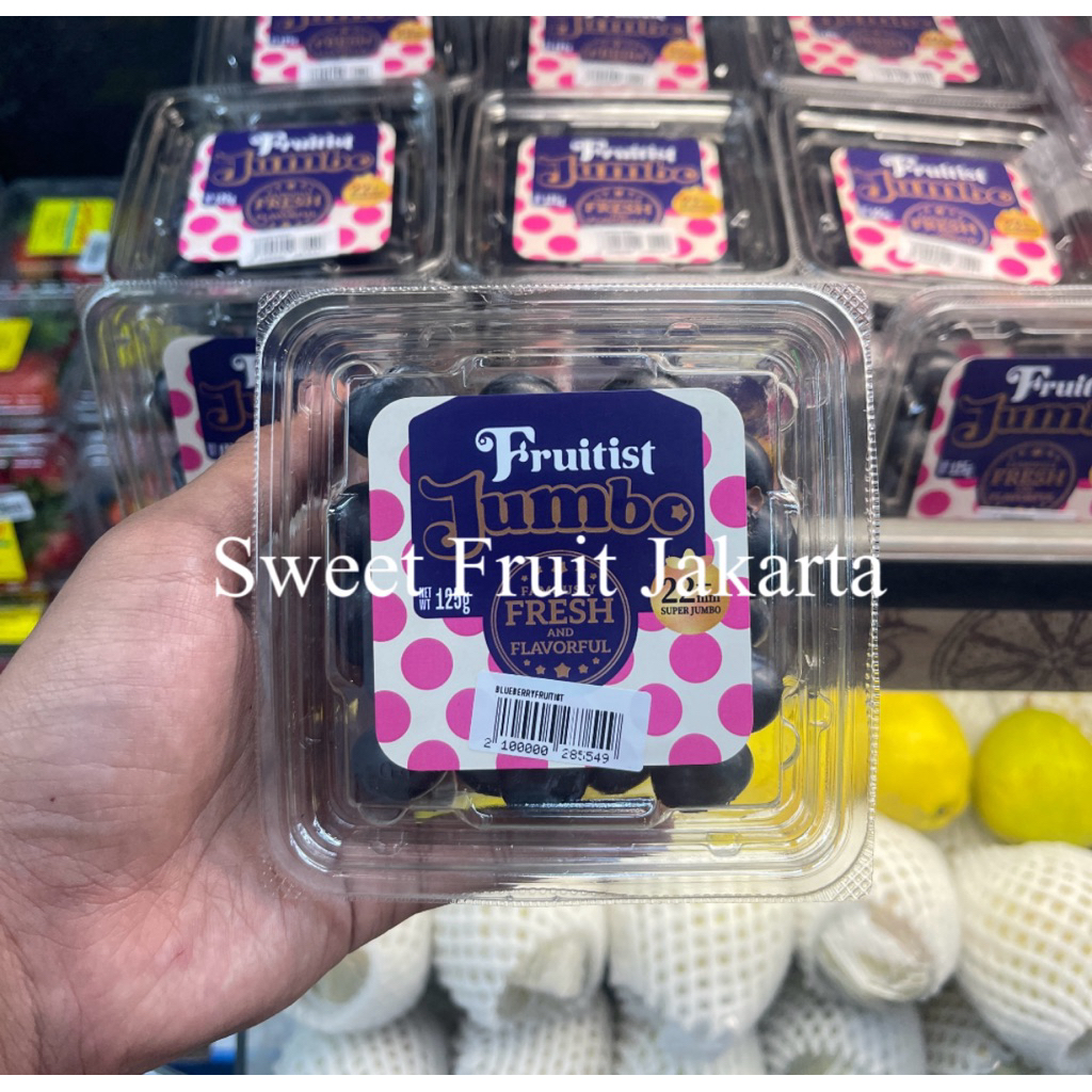 Buah Blueberry Jumbor Import Fresh / Blueberry Super Fresh 125grm