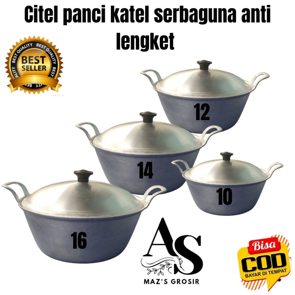 citel panci katel serbaguna/panci rebus/panci penggoreng
