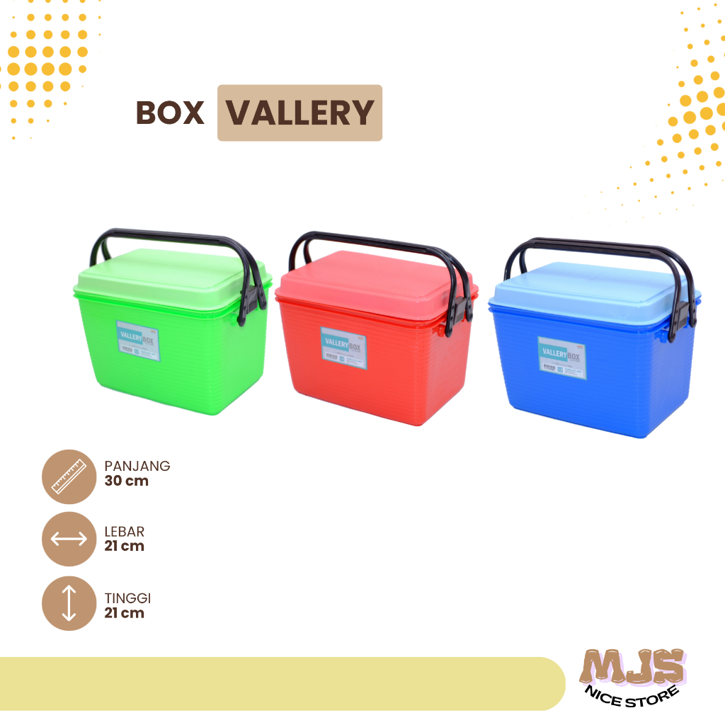 BOX PIKNIK VALLERY | BOX PENYIMPANAN | BOX PIKNIK | DOUBLE HANDLE