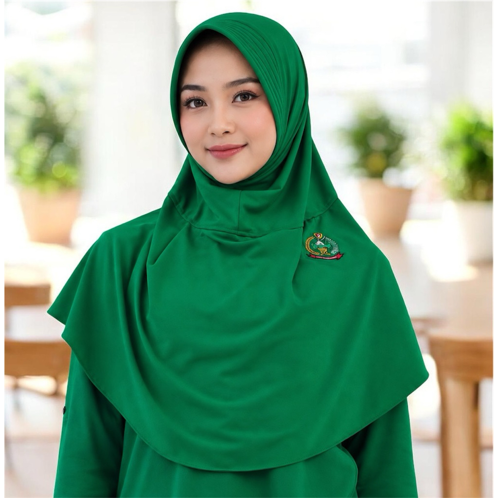 JILBAB PSO TERBARU PERSIT HIJAU TUA  DAN LEMON/ JILBAB OLAH RAGA WARNA TERBARU