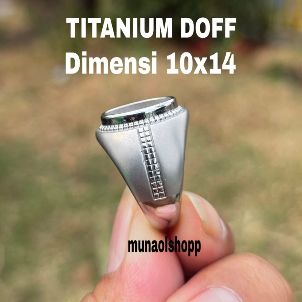 Cincin Ring Emban Titanium Doff 10x14