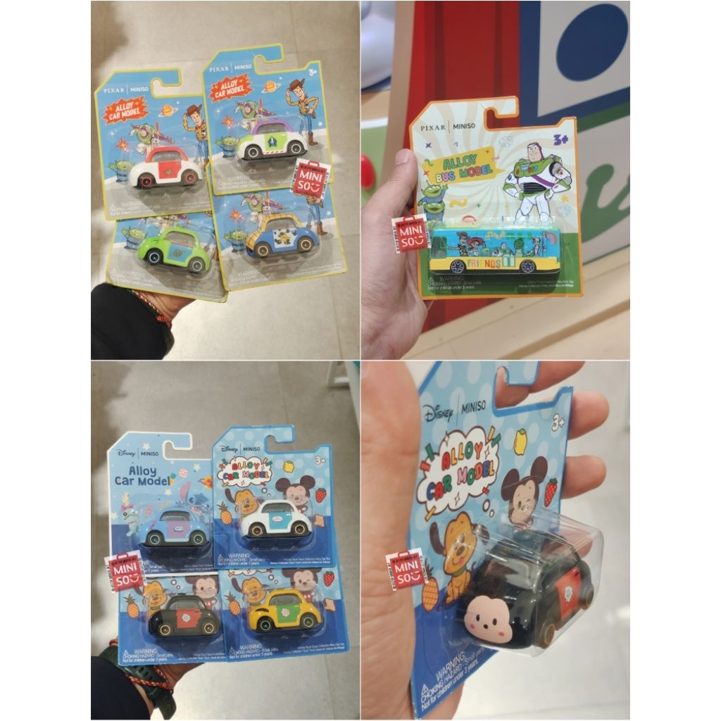MINISO Alloy Car Toy / Mainan Mobilan DISNEY PIXAR TOY STORY Collection (WOODY / BUZZ / FORKY/ ALIEN