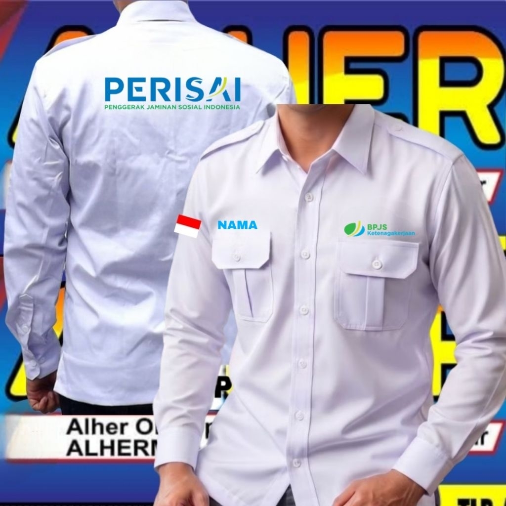 ready stok kemeja BPJS baju BPJS seragam BPJS Pdh BPJS Pdl BPJS kemeja kerja BPJS baju kerja BPJS se