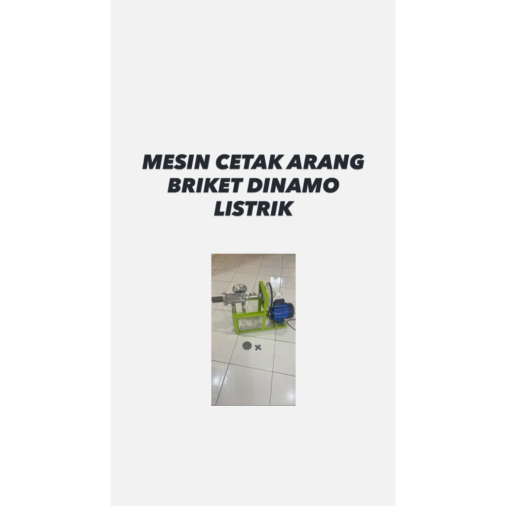 Mesin Cetak Arang Briket Dinamo Listrik
