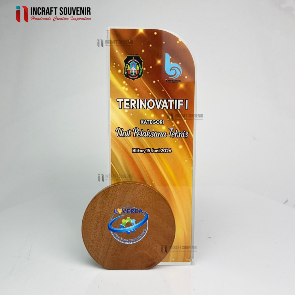 PLAKAT SOUVENIR RESIN CUSTOM BAPPERINDA BLITAR