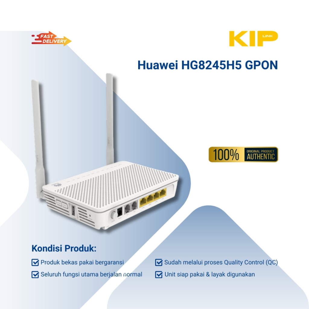 [BEKAS MINUS] Huawei HG8245H5 GPON ONT Router WiFi Port Biru Tanpa Adaptor