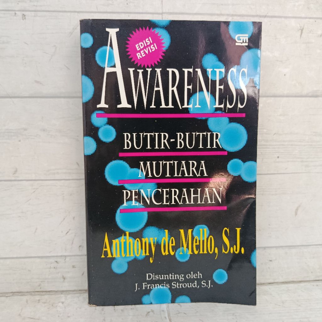 Buku Awareness Butir Butir Mutiara Pencerahan Anthony De Mello S.J. softCover