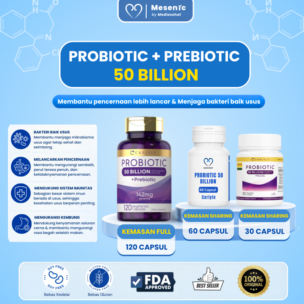 Probiotik 50 Billion + Prebiotik