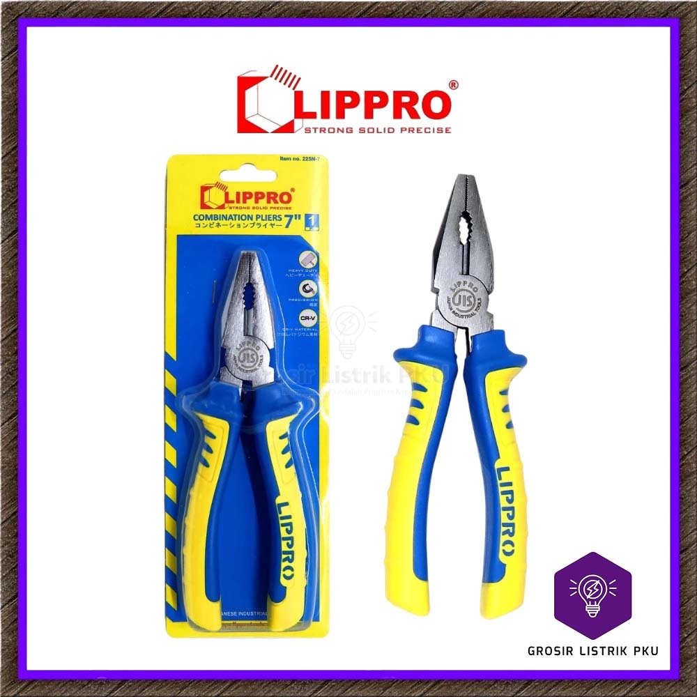 LIPPRO Tang Kombinasi 7 Inch Tang Jepit Potong Lippro 7" Combination Pliers Original By LIPPRO