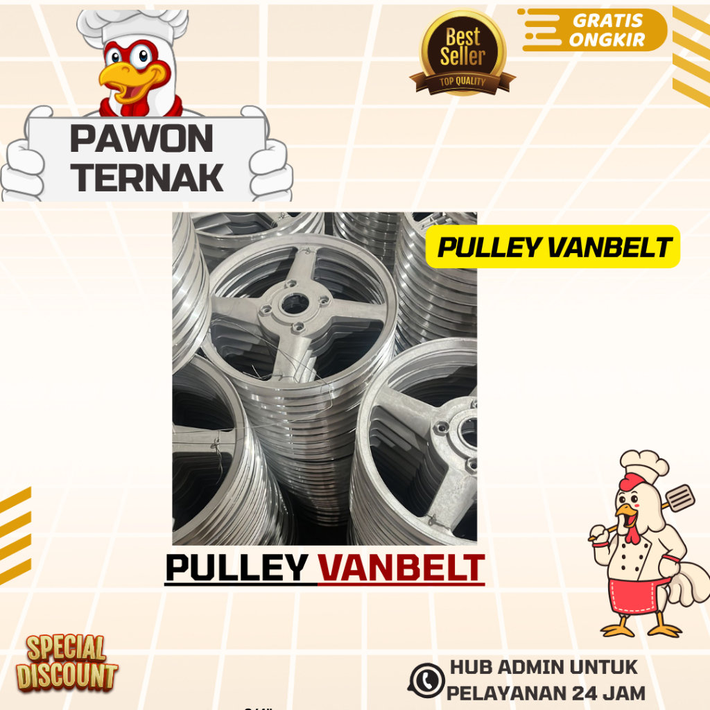 PULLEY VANBELT 36 INCHI & 50 INCHI