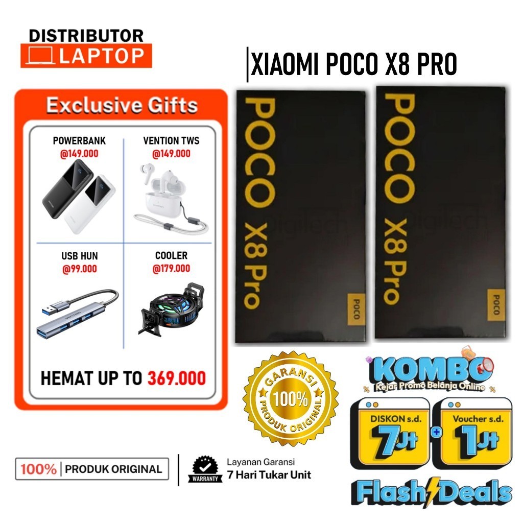 smartphone Xiaomi Poco X8 Pro Max 5G | Poco X7 Pro 5G  12/512 12/256 - hp Handphone ponsel android g