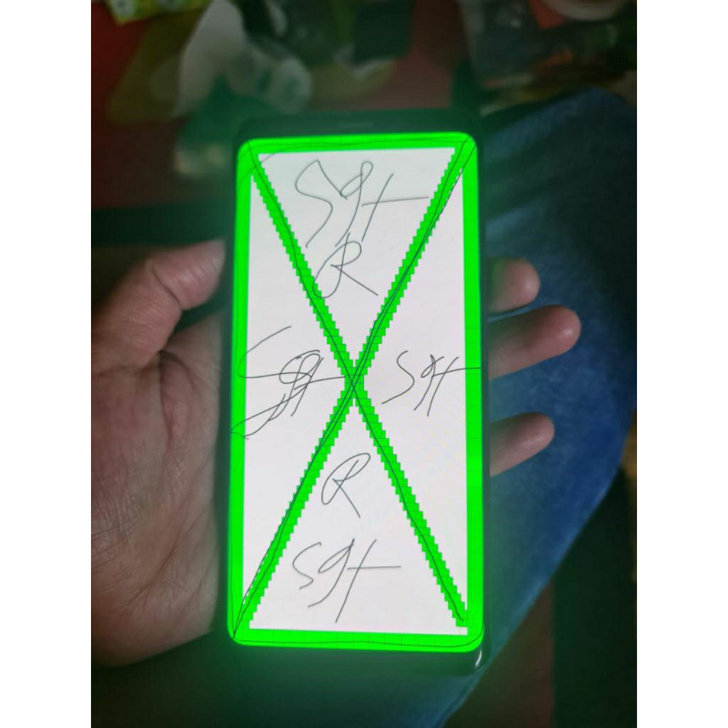 lcd samsung s9 plus minus tampilan