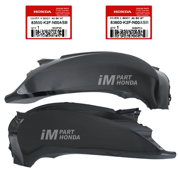 [HEMAT KARGO] 83500-K2F-N00ASB  83600-K2F-N00ASB Cover Body Kanan Kiri Scoopy eSP K2F Prestige Black