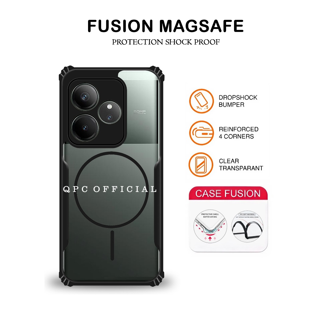 Case Realme GT 6 Realme GT 7 Realme GT 7T Case Armor Shockproof Magsafe Fusion Case Realme GT 6 Real