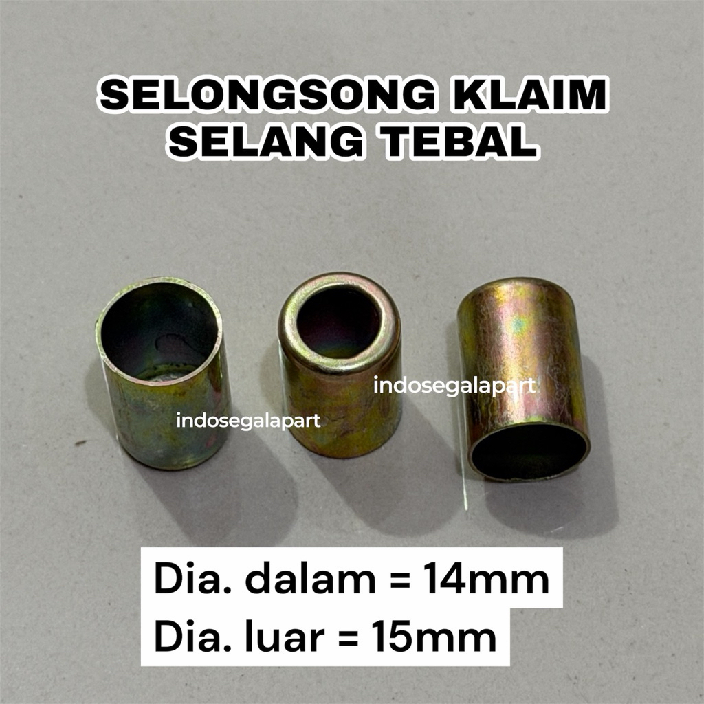 Kleman Klem Klaim Selang Selongsong Selonsong Selang Doorsmeer Tebal