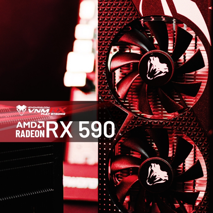 VenomRx RX 590 8GB AMD Radeon DDR5 - VGA Card RX590 8GB GDDR5 256Bit