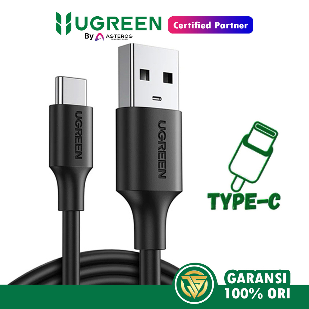 UGREEN Kabel Data Type C 3A Fast Charging Premium PVC Material 60116