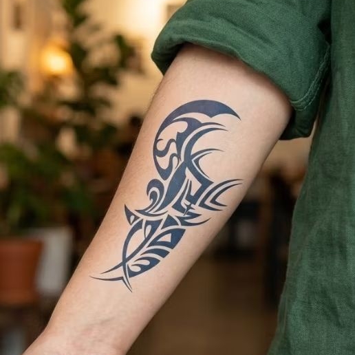 ( SEMI PERMANEN ) Tatto temporer GZ-807 TRIBAL size 20x11 stiker tatto temporary tato tempel sementa