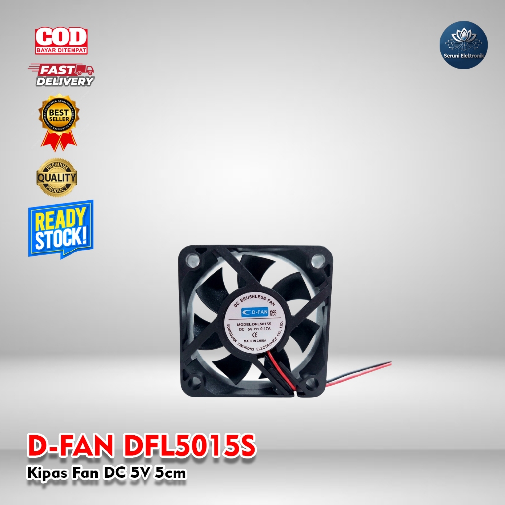FAN DC 5cm KIPAS DC 5 cm / Kipas Fan DC 5V 5x5 5cmx5cm  awet dan mudah dipasang