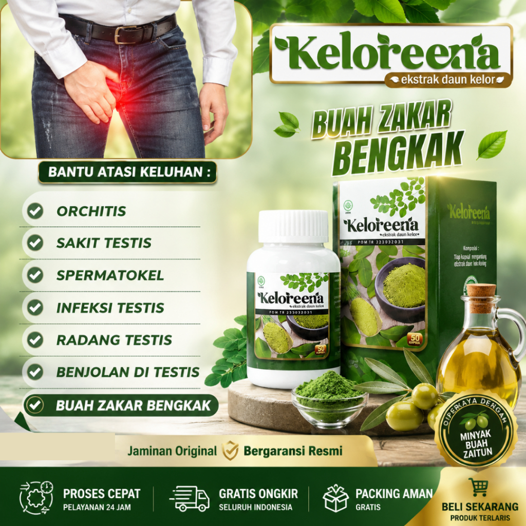 Obat Hernia Hidrokel Varikokel Buah Zakar Bengkak Keloreena 50 Kapsul