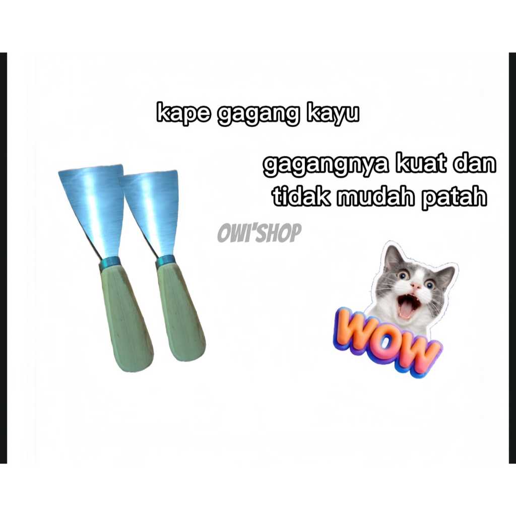 Kape kayu/Kape gagang kayu/kape stainless/kape pengeruk cat