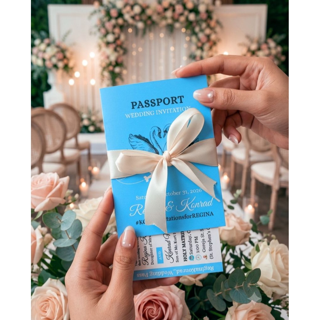 UNDANGAN PASPORT NIKAH CUSTOM UNIK