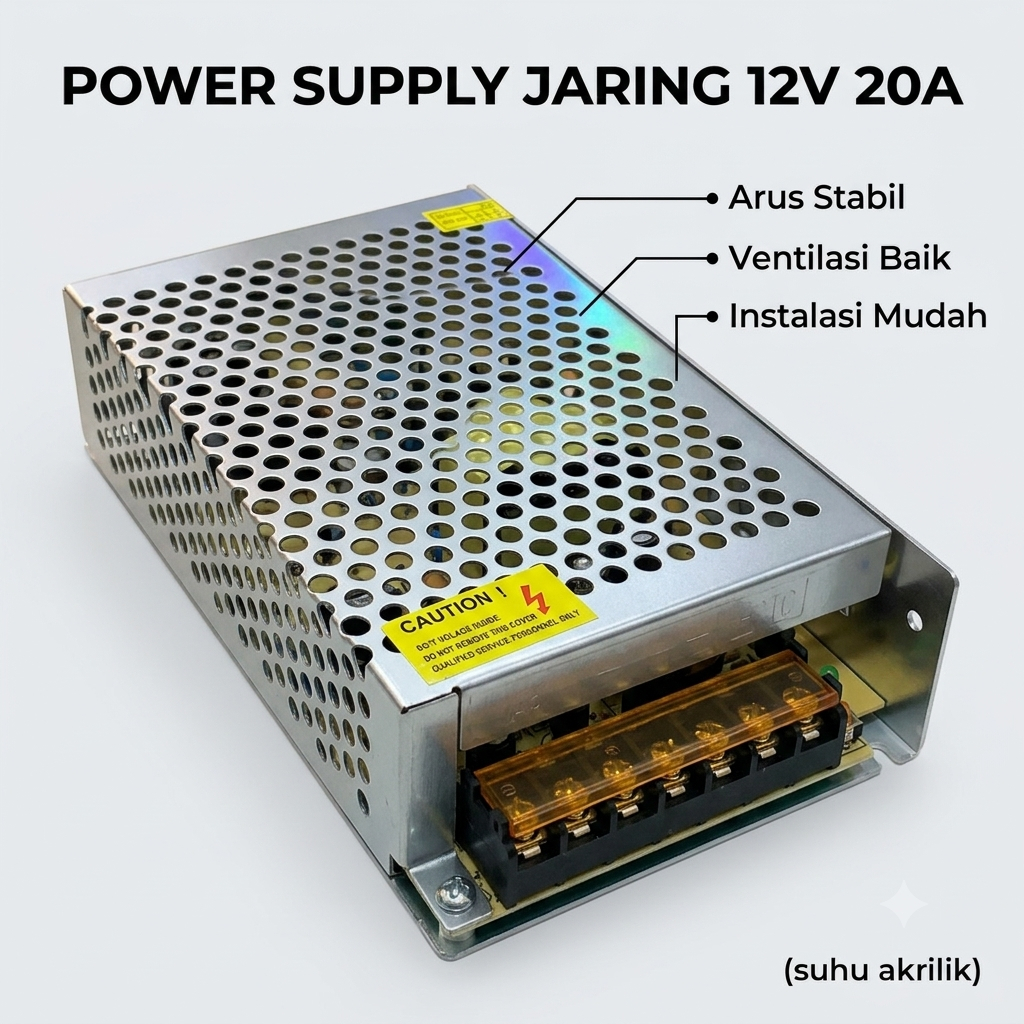 Travo Adaptor Power Suply 24 Volt 12 Ampere Jaring