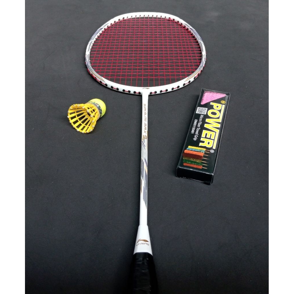 Raket badminton bekas second original lining superlite max 9
