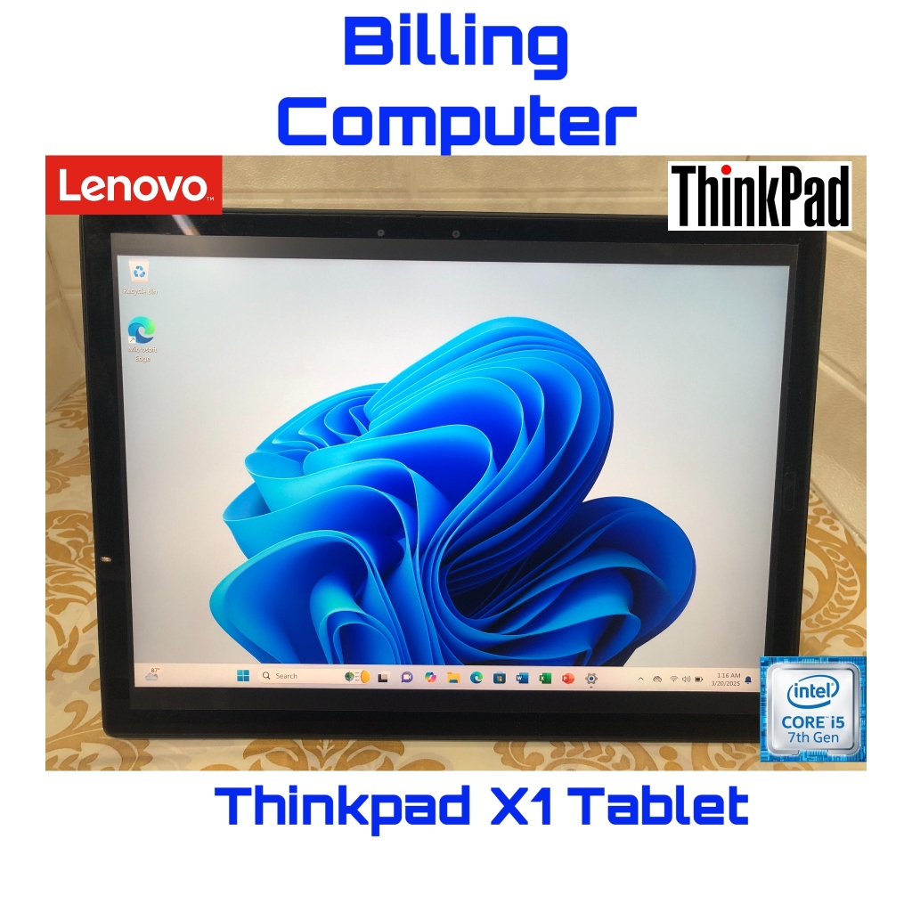 LAPTOP TABLET LENOVO THINKPAD X1TABLET CORE I5 GEN7 RAM 8GB SSD 256GB WIN11 MURAHHH