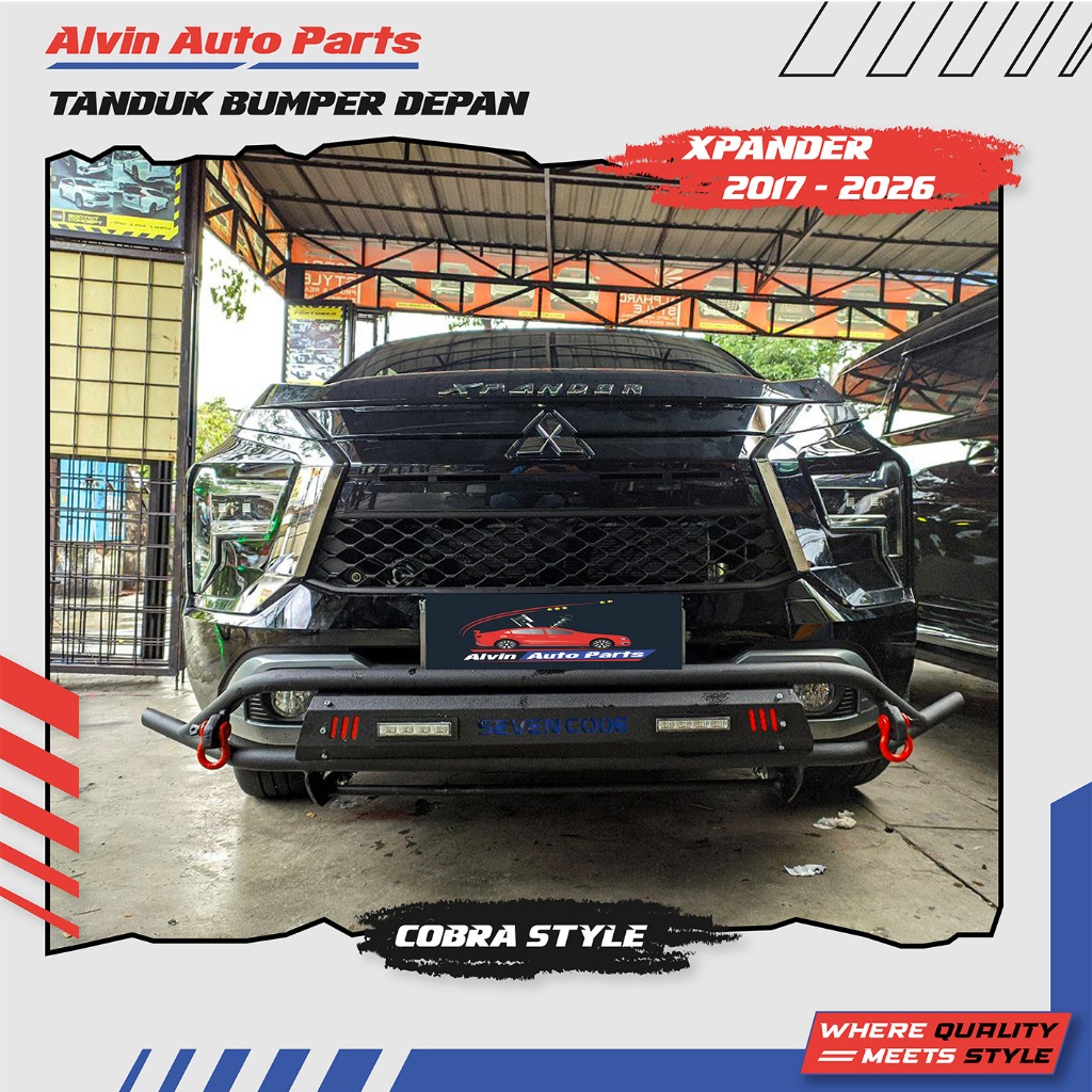 TANDUK BUMPER DEPAN XPANDER 2017 - 2026 COBRA / PENGAMAN BUMPER DEPAN MITSUBISHI XPANDER