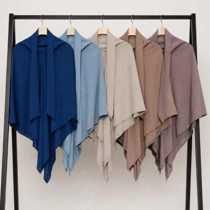 QNANZ - Scarf Bandana - Antem, Babydoll Premium, Ringan dan Adem