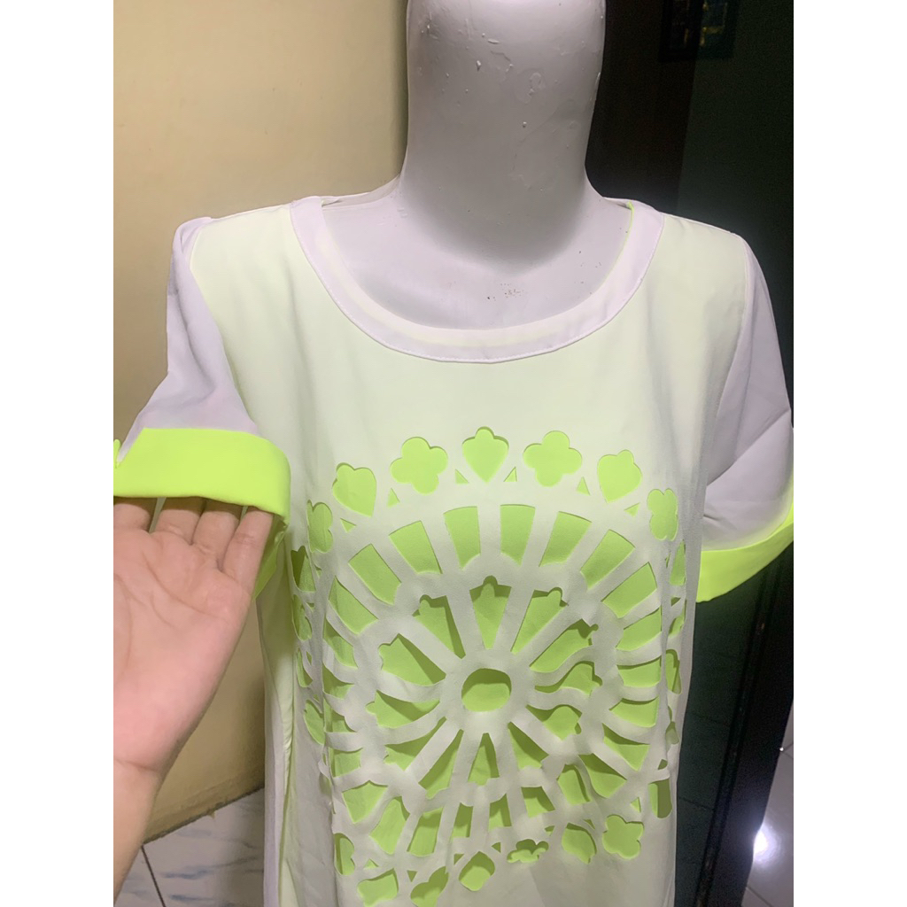 pl baju senam gym olahraga neon