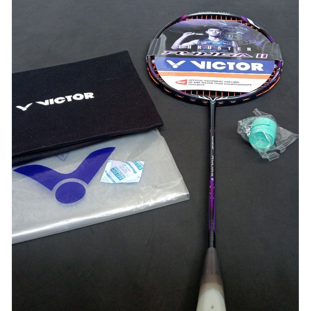 Raket badminton bekas second original victor thruster ryuga ii (tk-ryuga 2)