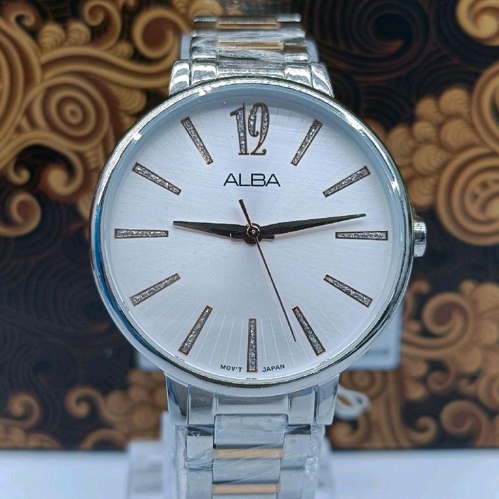 Jam Tangan Wanita Alba AH8753 AH8753 AH8753 Original Quartz Watches Stainless