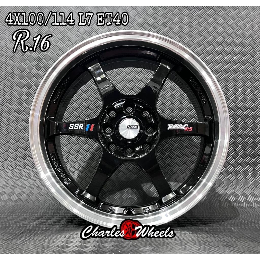 VELG SSR TYPE -C RING 16 HITAM POLISH
