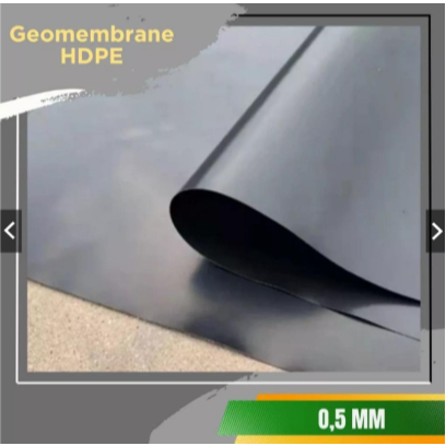 HDPE Plastik Geomembrane HDPE Tebal 0,5mm atau 500 Mikron Lebar 1m Barang Kuat Bagus Berkualitas