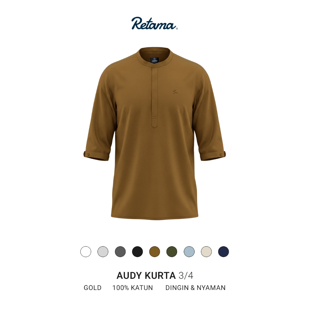 KEMEJA KOKO (KEMKO) AUDY KURTA 3/4 RETAMA