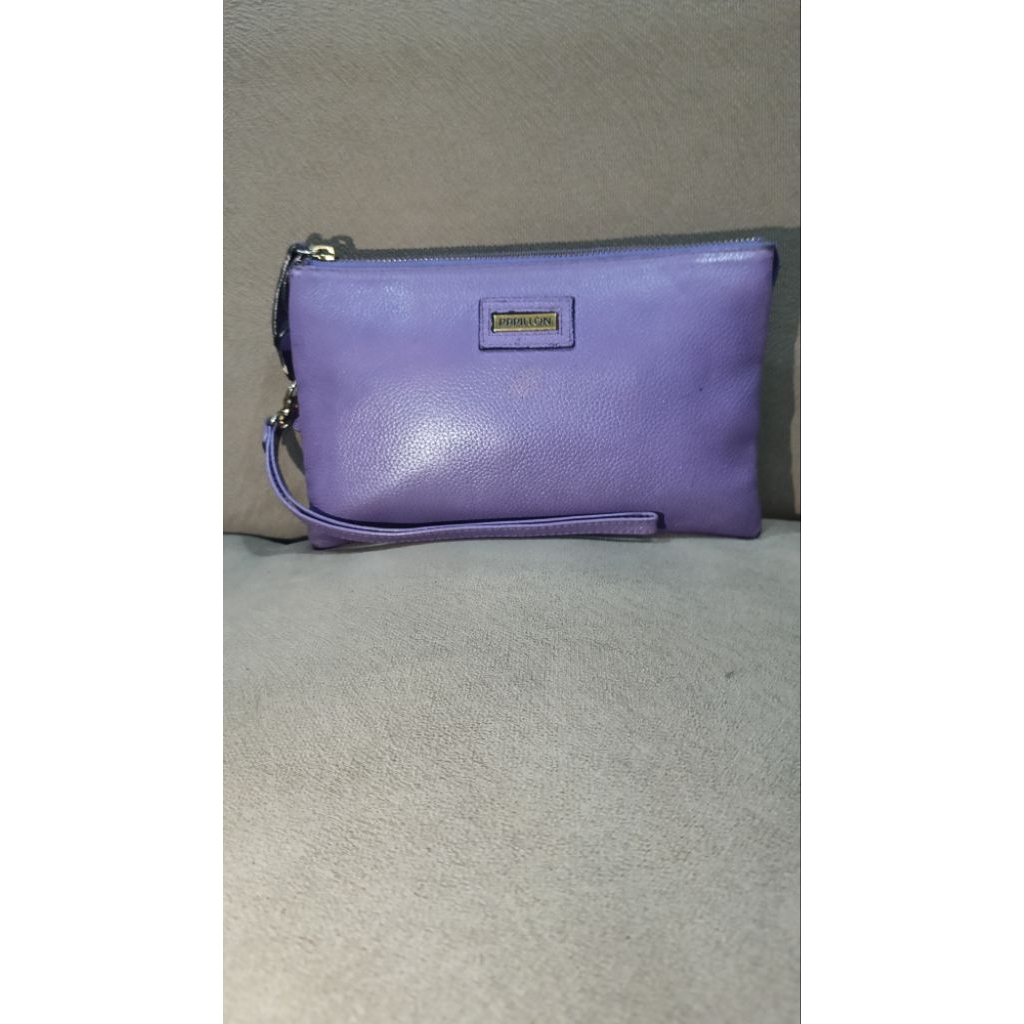 DOMPET CLUTCH PAPILLON SEKEN WARNA UNGU MULUS