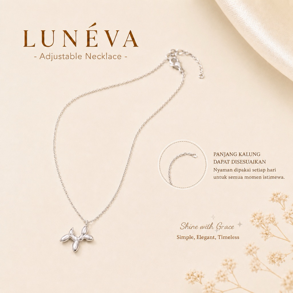 LUNÉVA Paw Charm Necklace